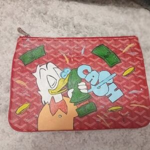 Goyard Red Leather Clutch